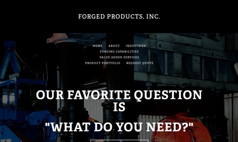 Forged Products, Inc.