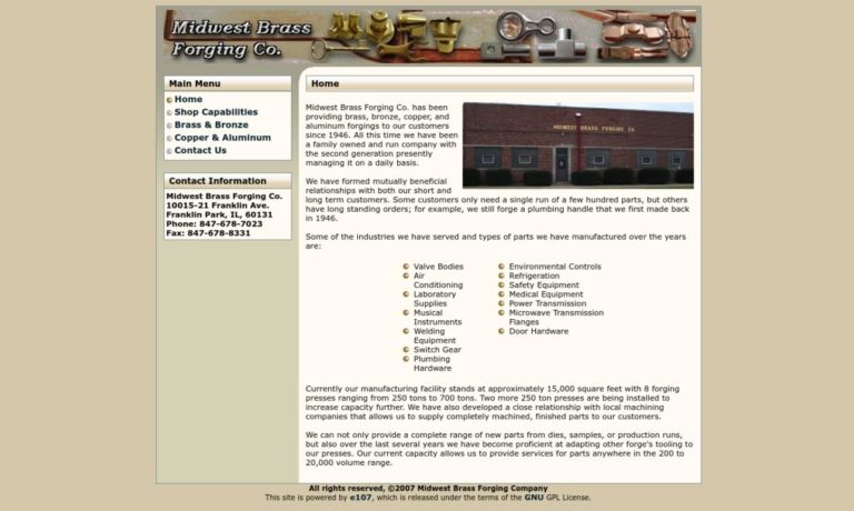 Midwest Brass Forging Co.